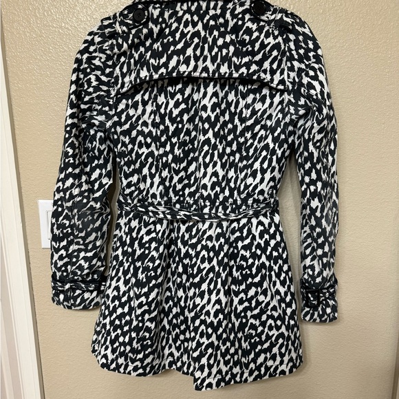 Leopard animal print Peacoat trench coat - Picture 9 of 10